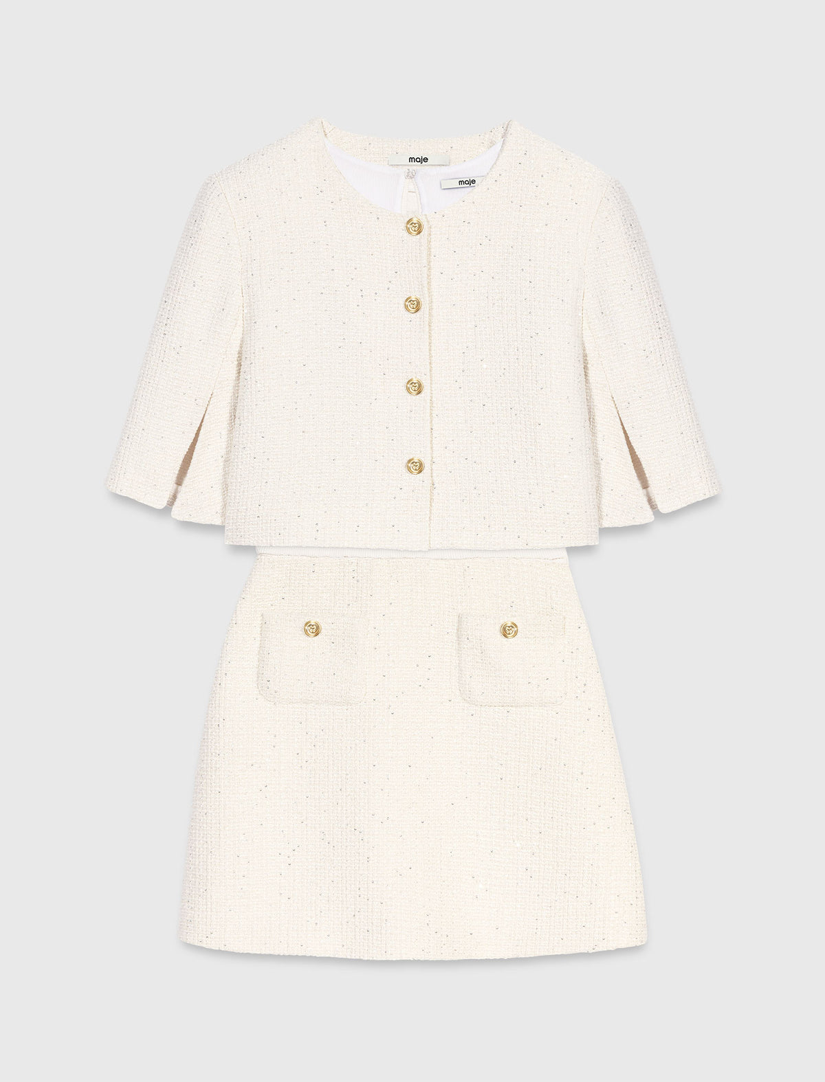 Vestido de tweed 2 en 1