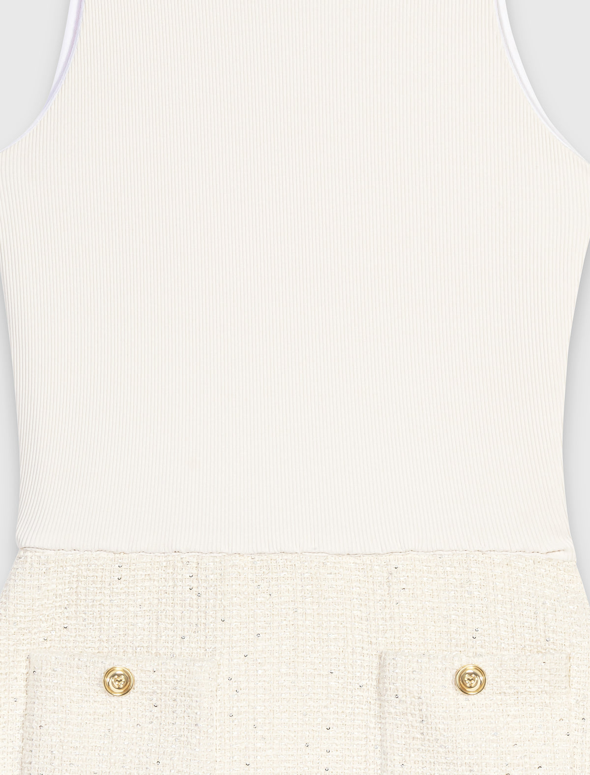Vestido de tweed 2 en 1