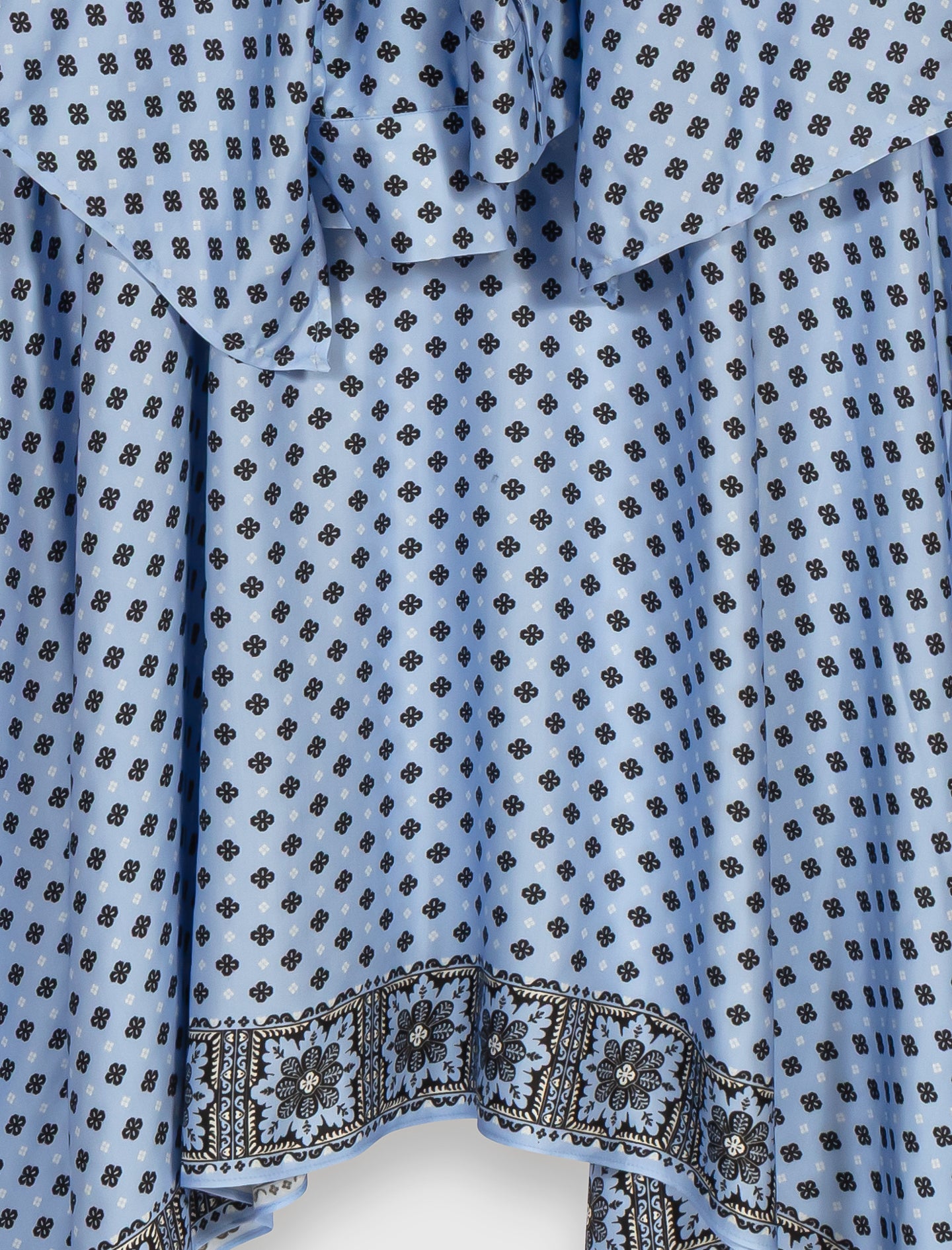 Vestido trampantojo falda pañuelo