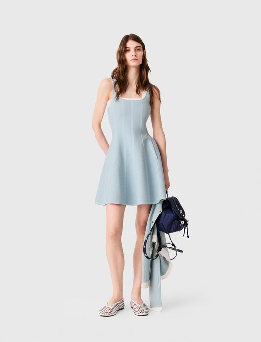 Vestido corto efecto 2 en 1