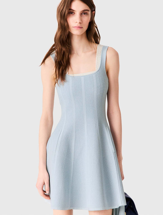 Vestido corto efecto 2 en 1