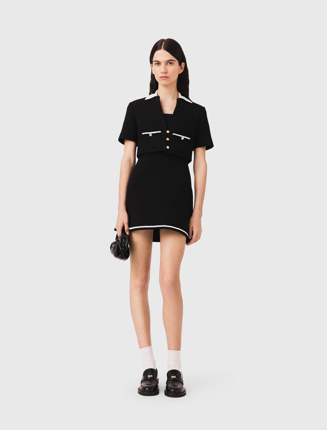 Vestido de tweed 2 en 1