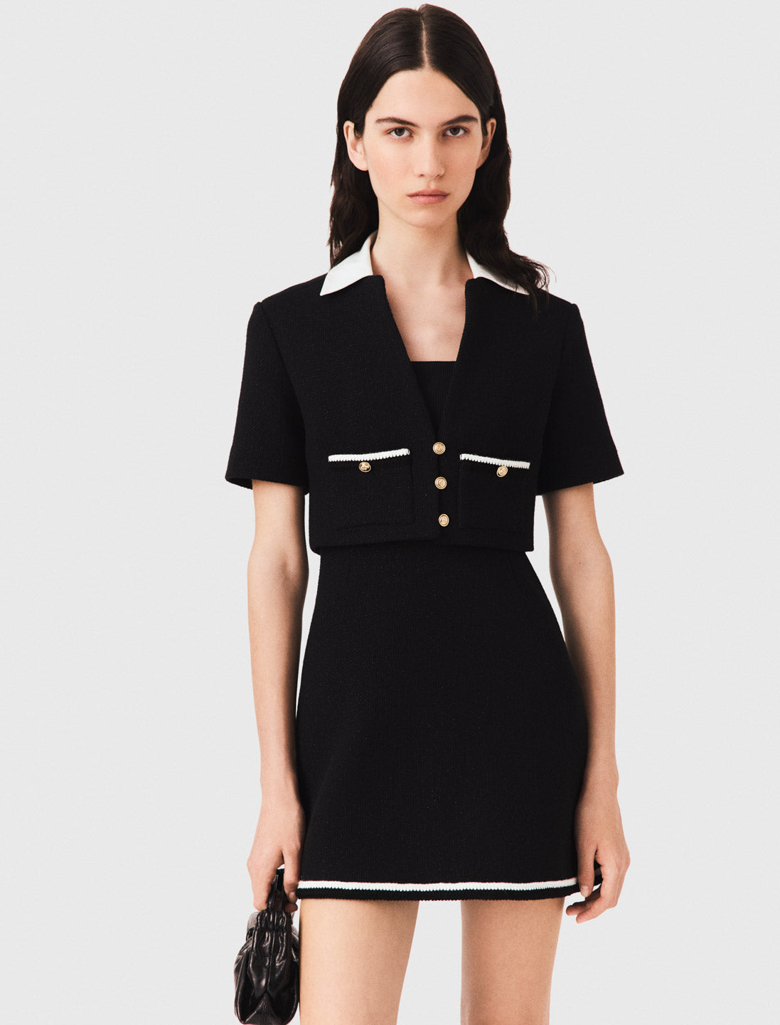 Vestido de tweed 2 en 1