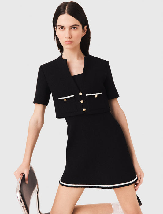 Vestido de tweed 2 en 1