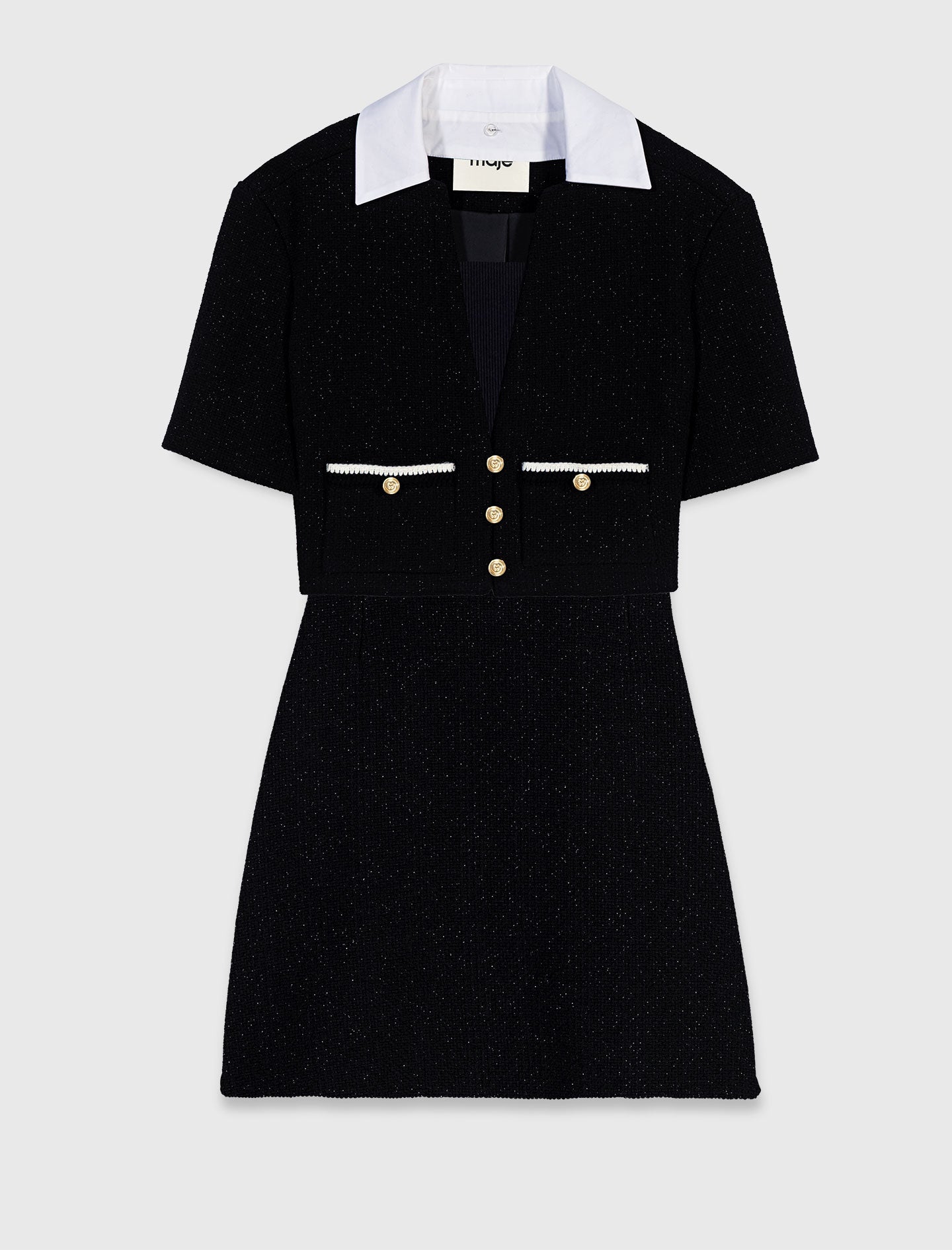Vestido de tweed 2 en 1