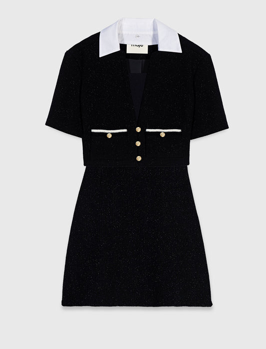 Vestido de tweed 2 en 1