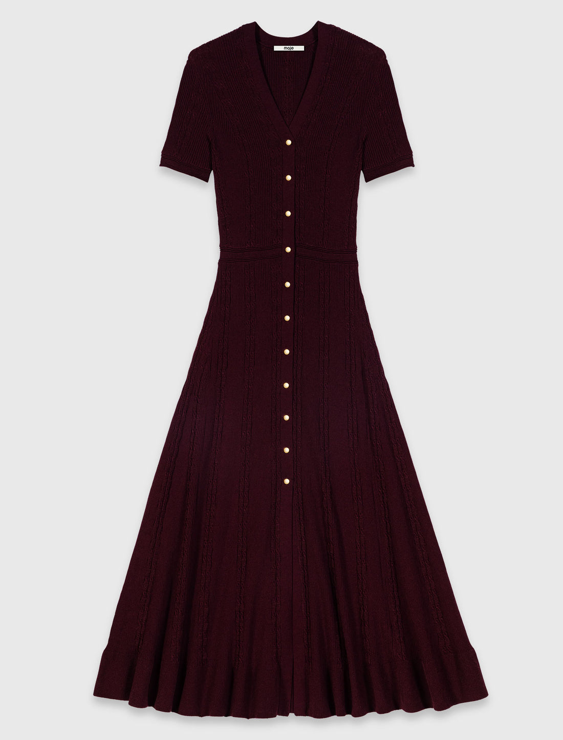 Vestido largo de punto