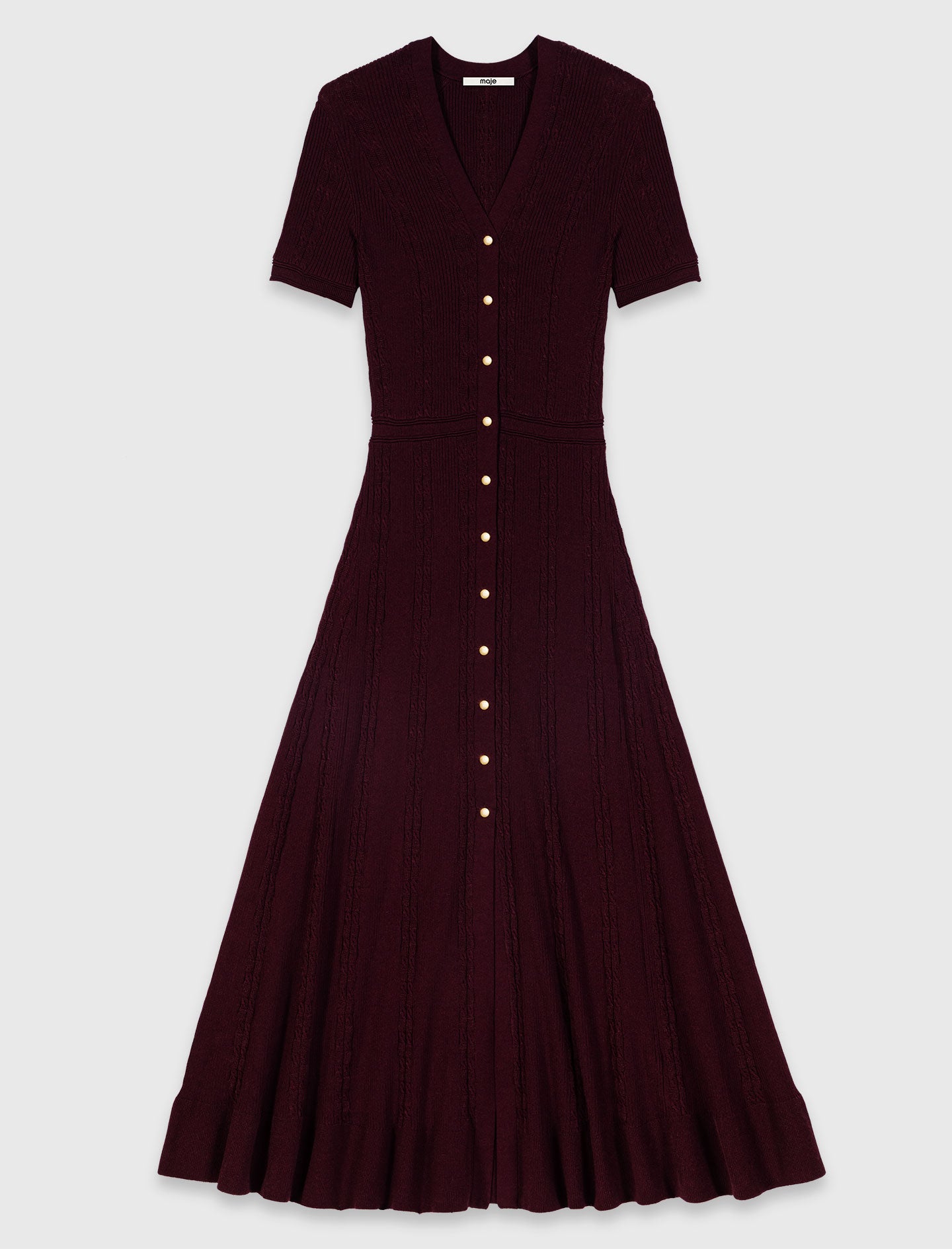 Vestido largo de punto