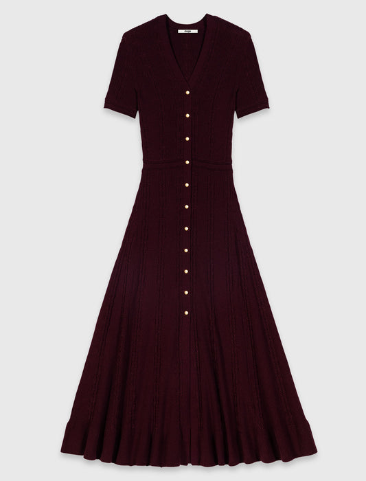 Vestido largo de punto