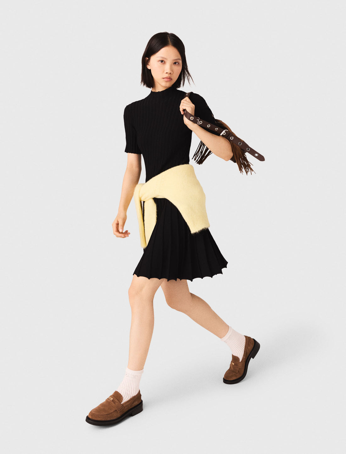 Vestido corto de punto