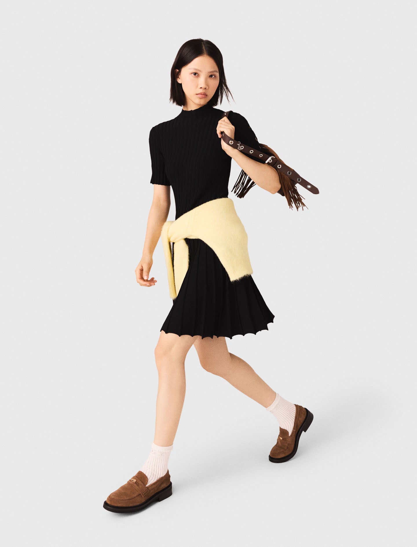 Vestido corto de punto
