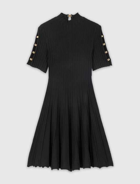 Vestido corto de punto
