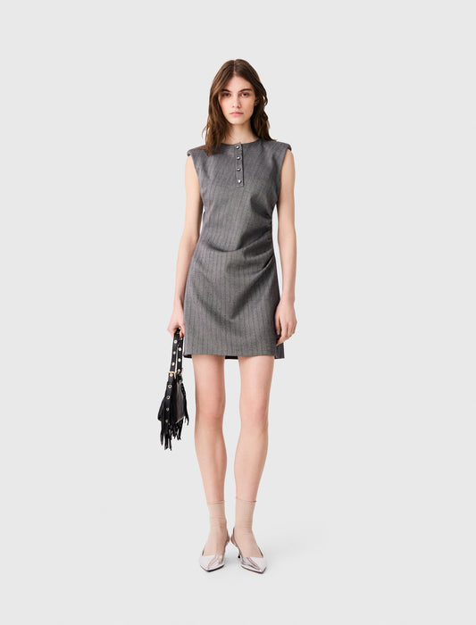 Vestido sastre corto con strass