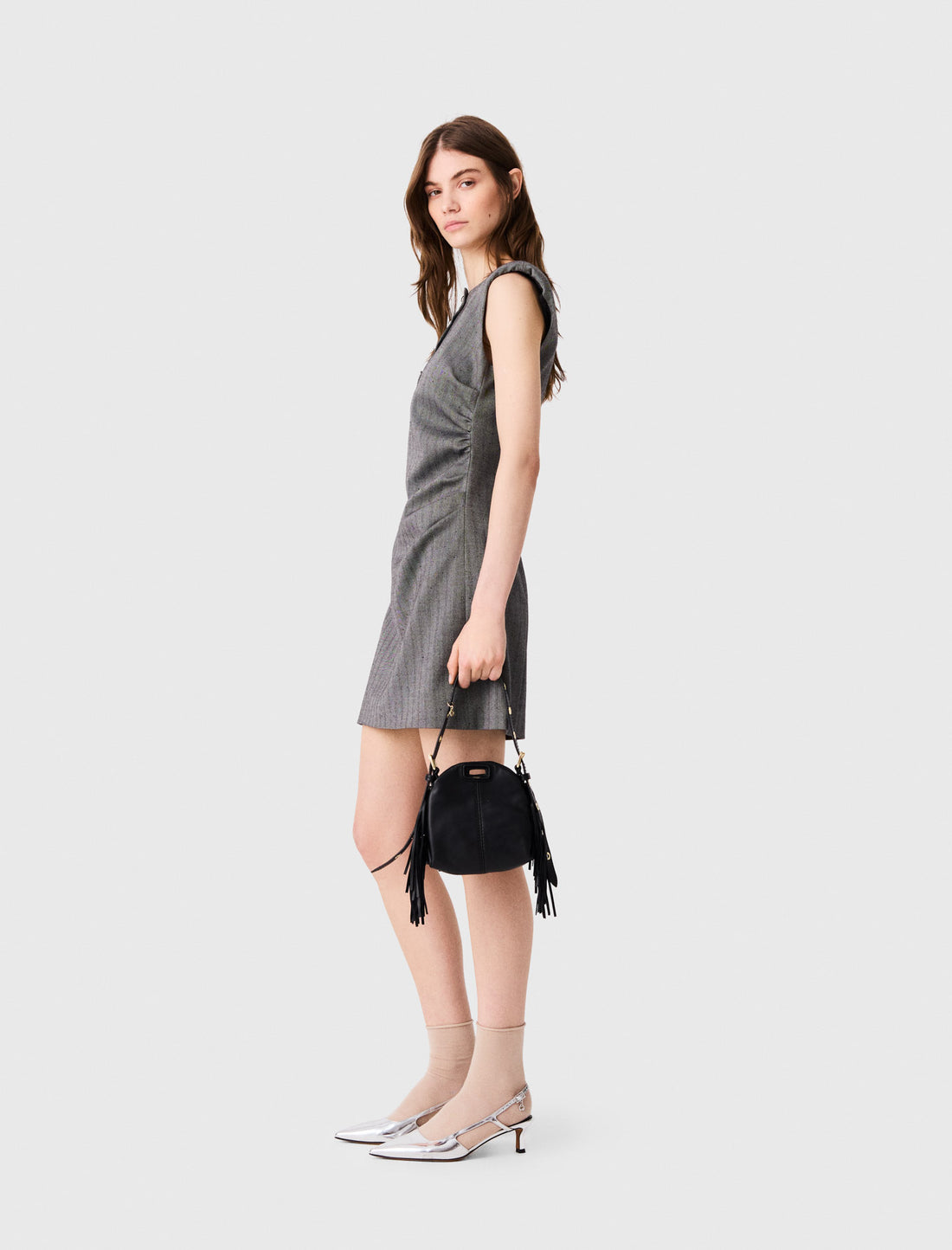 Vestido sastre corto con strass