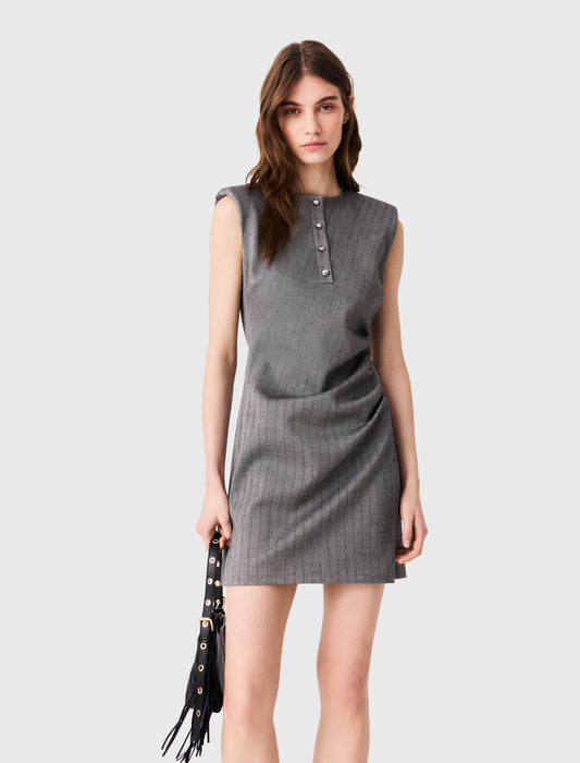 Vestido sastre corto con strass