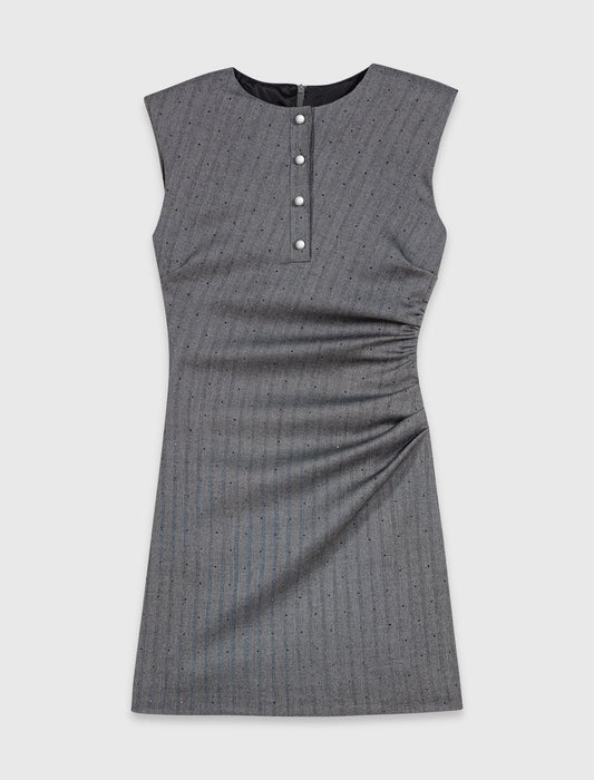 Vestido sastre corto con strass