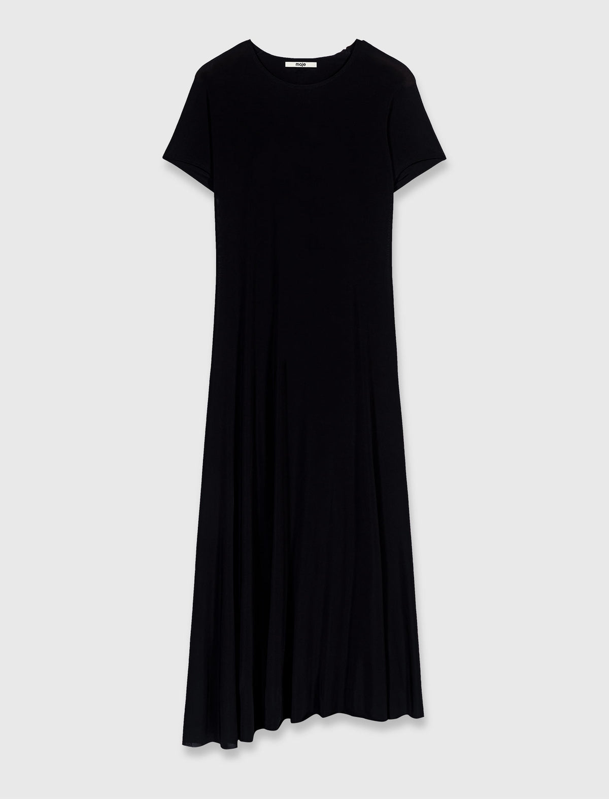 Vestido largo con espalda drapeada