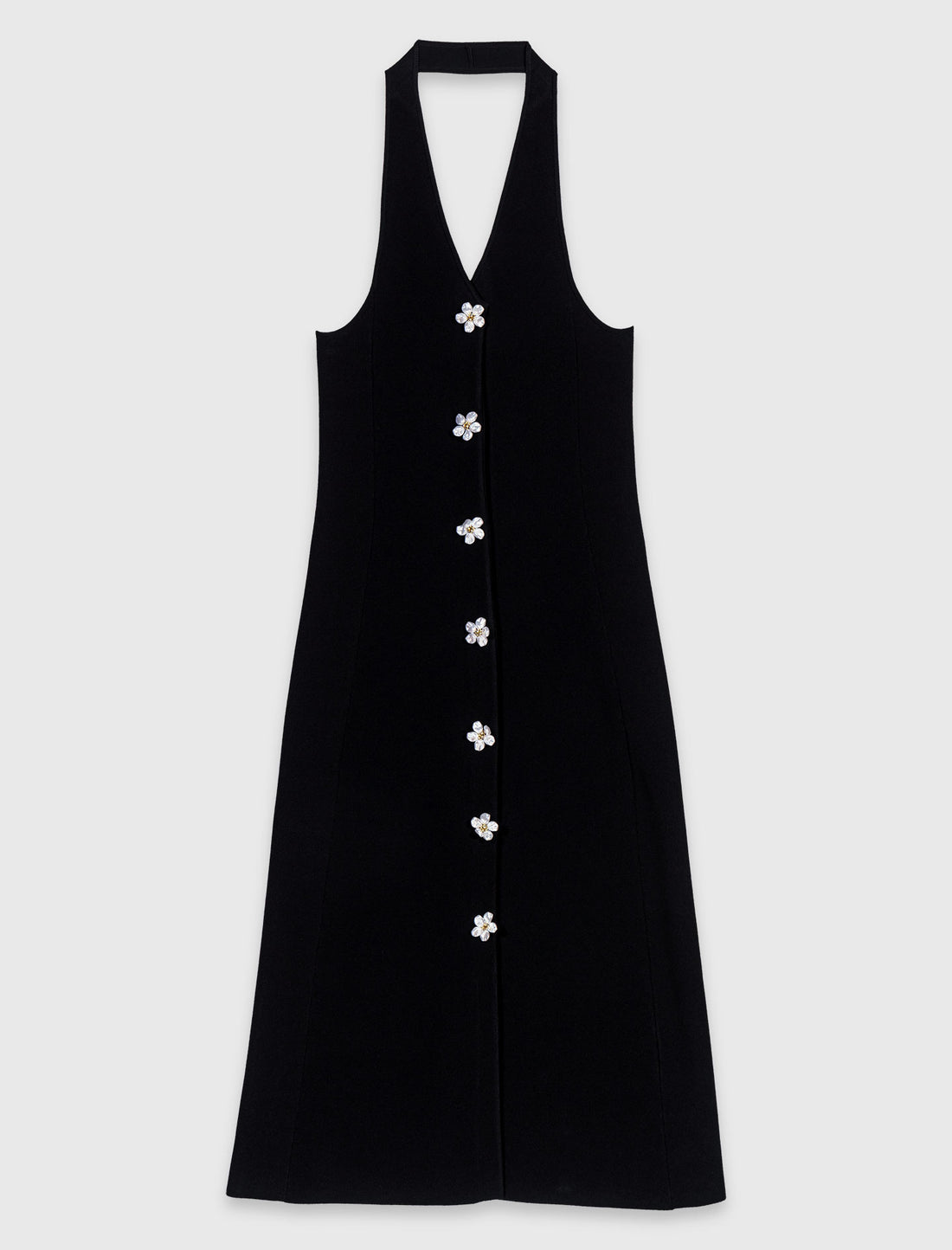 Vestido con detalles joya florales