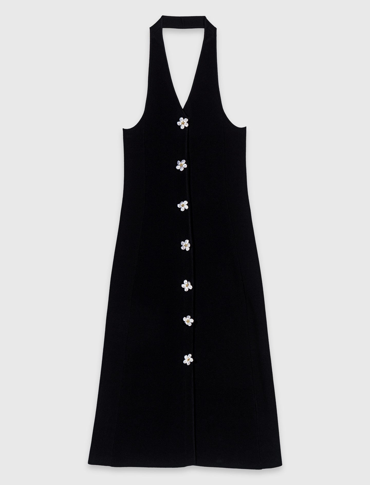 Vestido con detalles joya florales