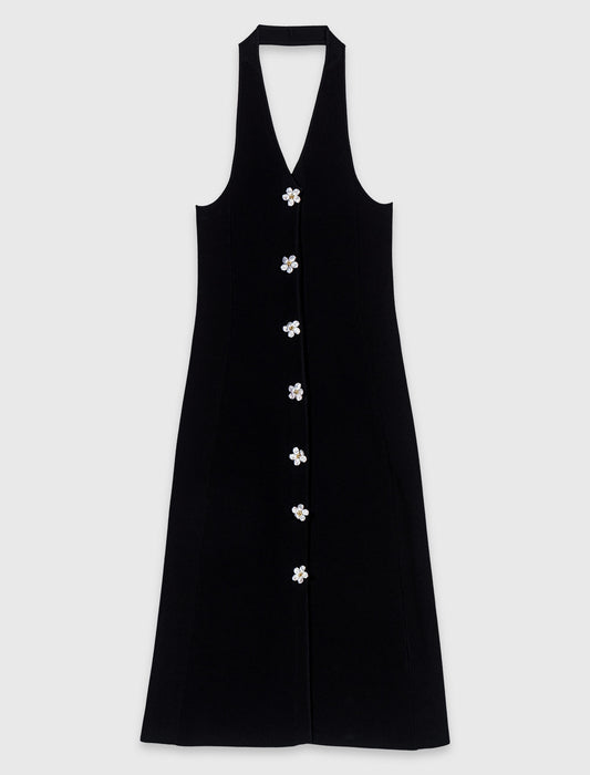 Vestido con detalles joya florales