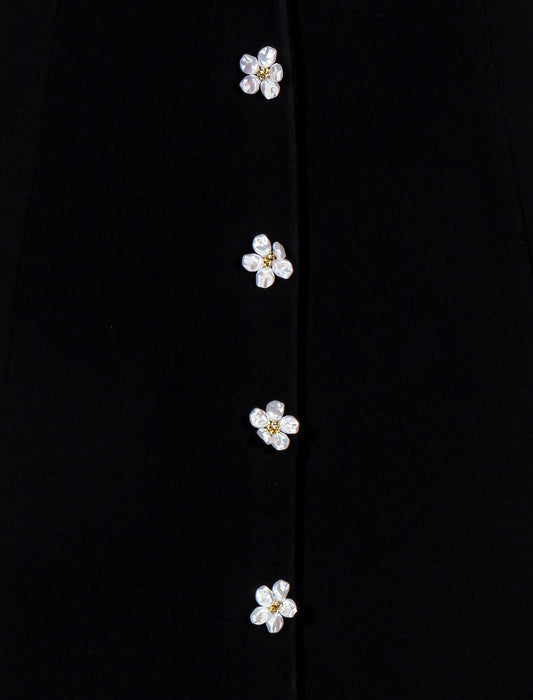 Vestido con detalles joya florales