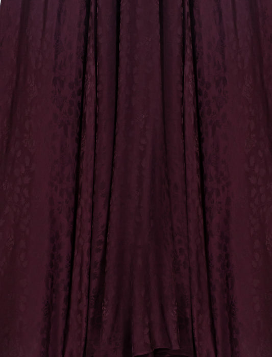 Vestido largo estampado jacquard