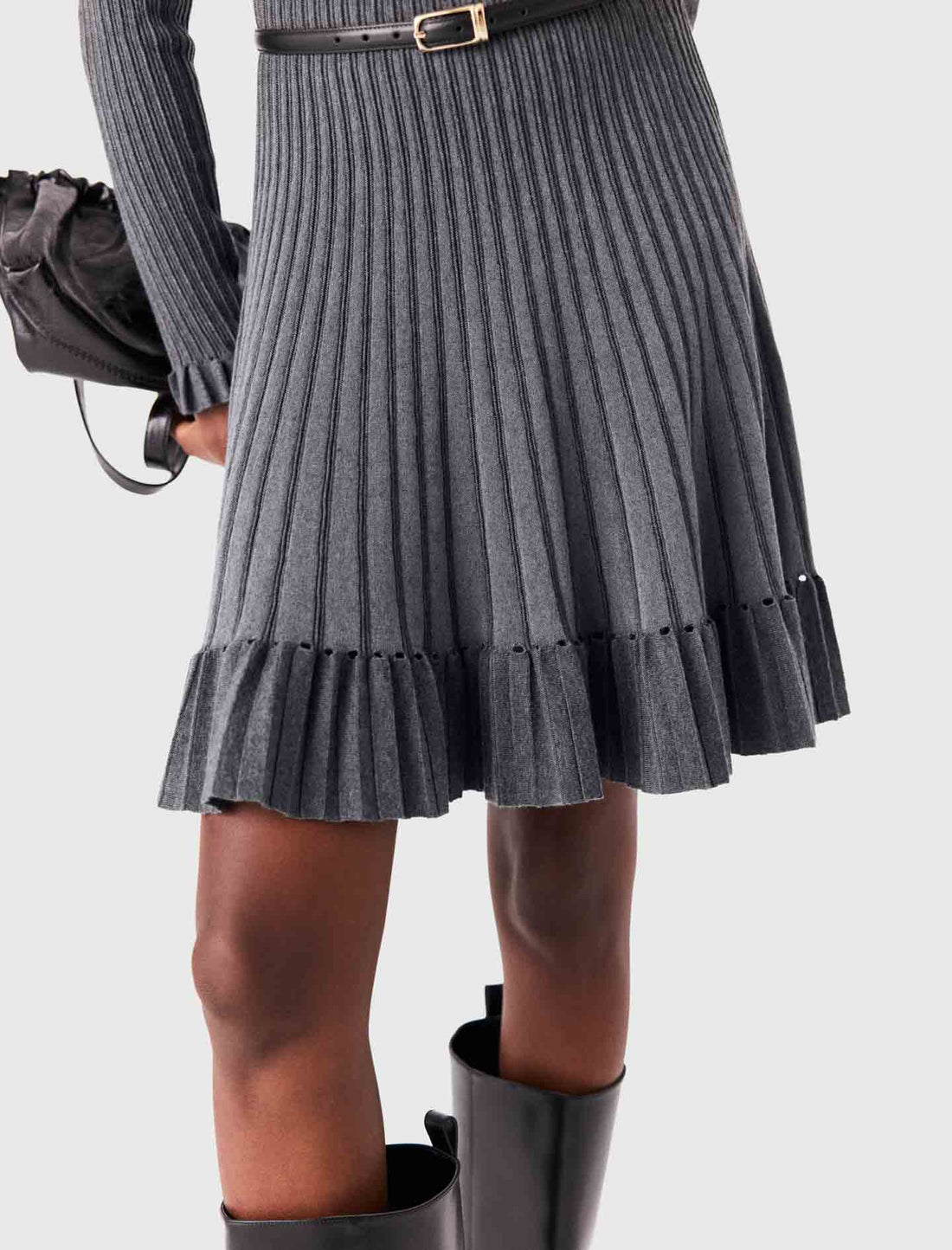 Vestido corto de punto degradado