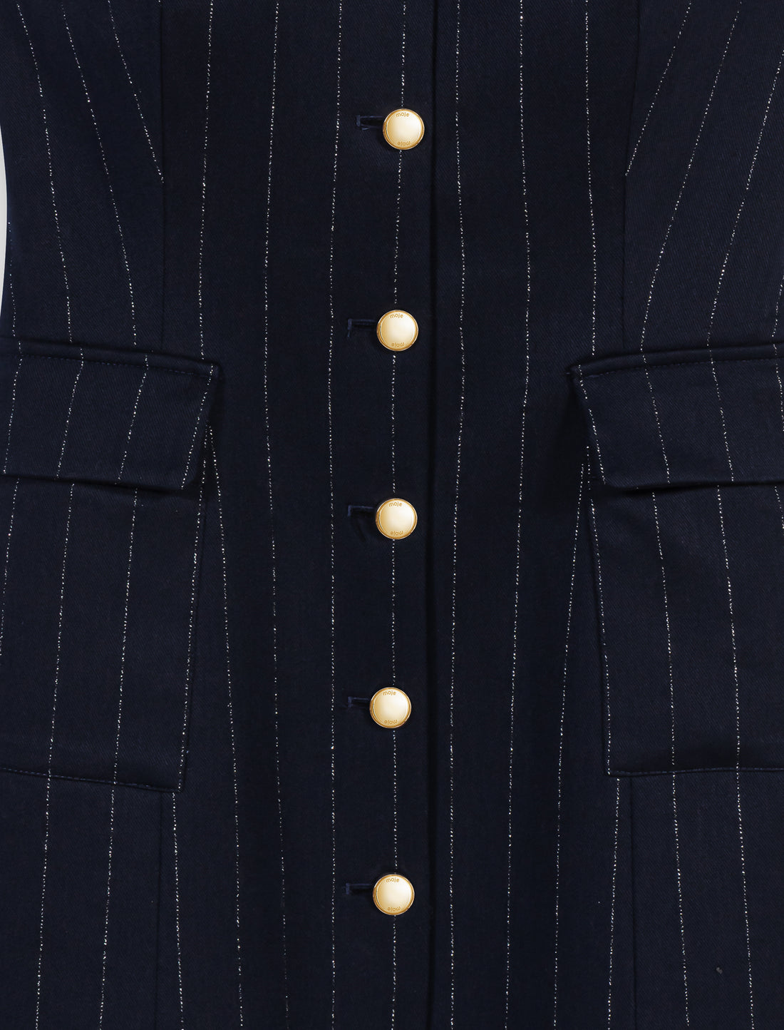 Vestido sastre de lúrex sin mangas