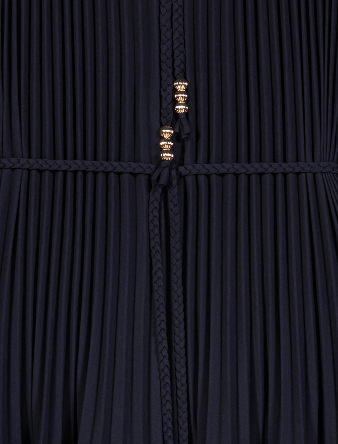 Vestido corto plisado