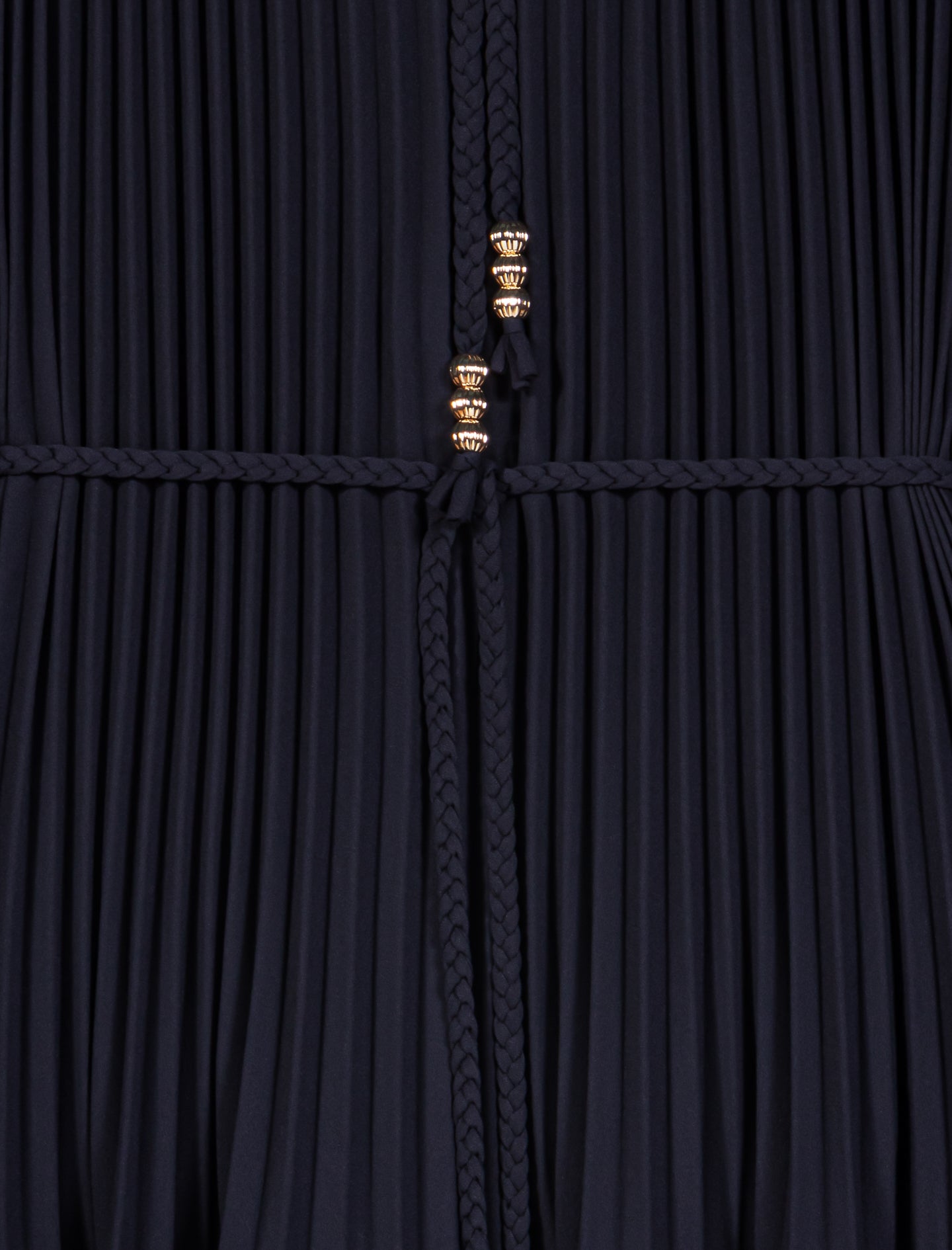 Vestido corto plisado