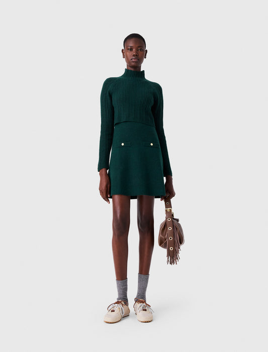 Vestido de punto y jersey extraíble