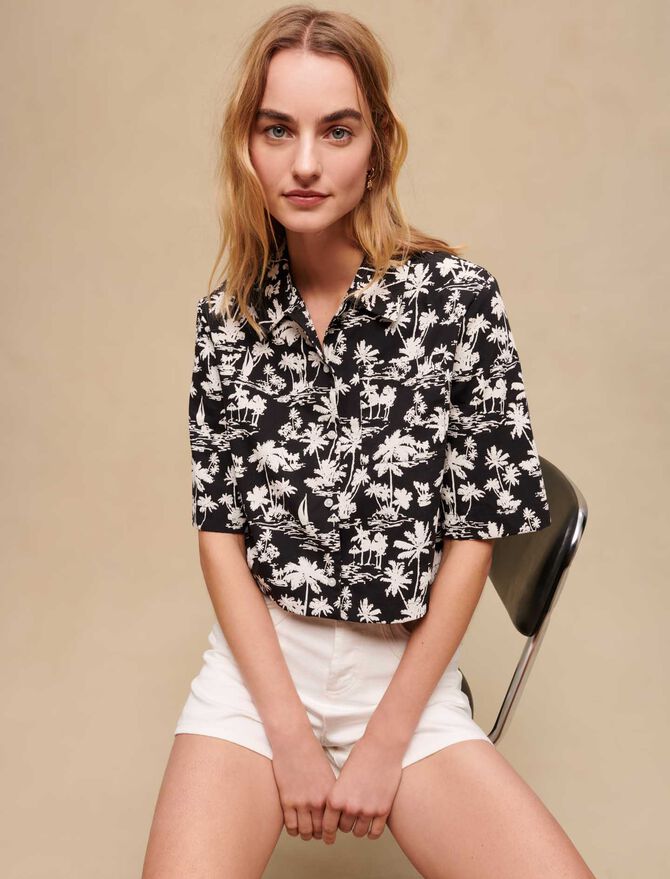 Short vaquero bordado