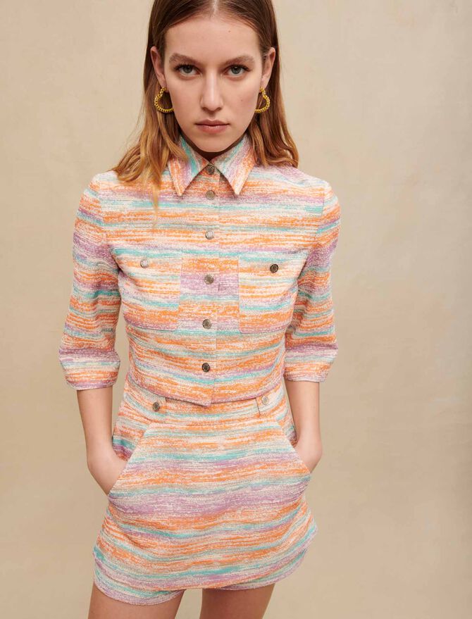 Falda pantalón de tweed