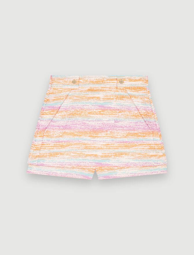 Falda pantalón de tweed