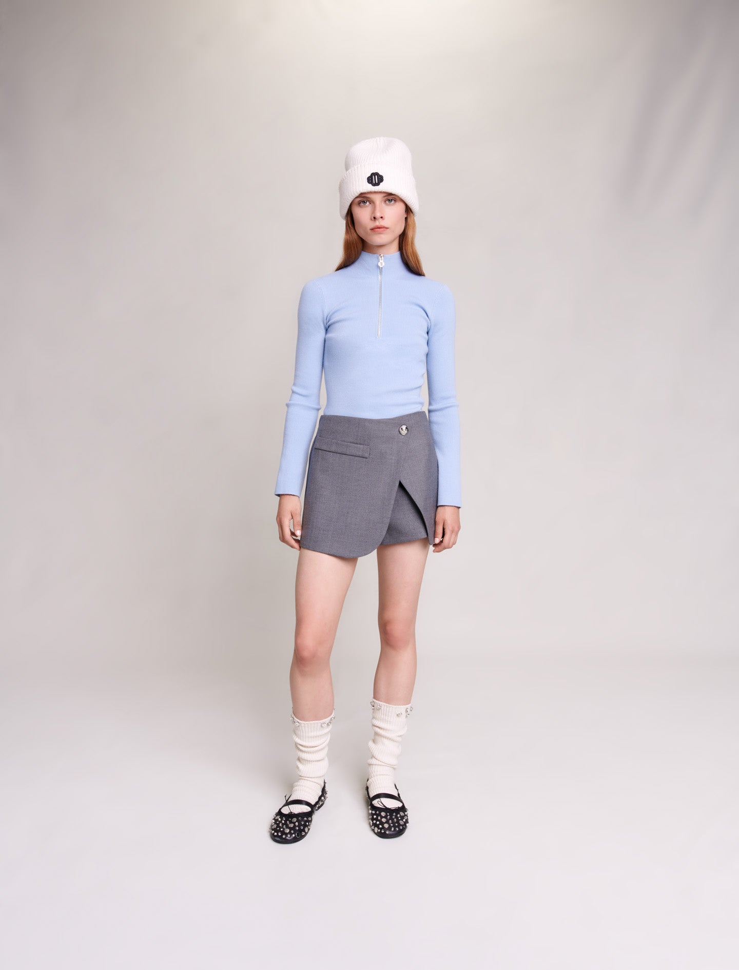 Falda pantalón asimétrica