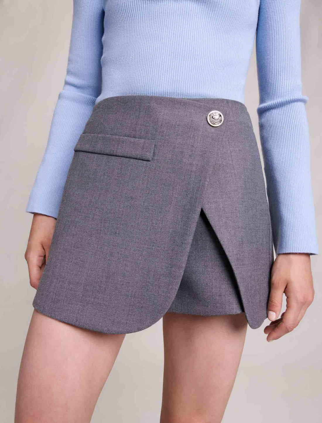Falda pantalón asimétrica