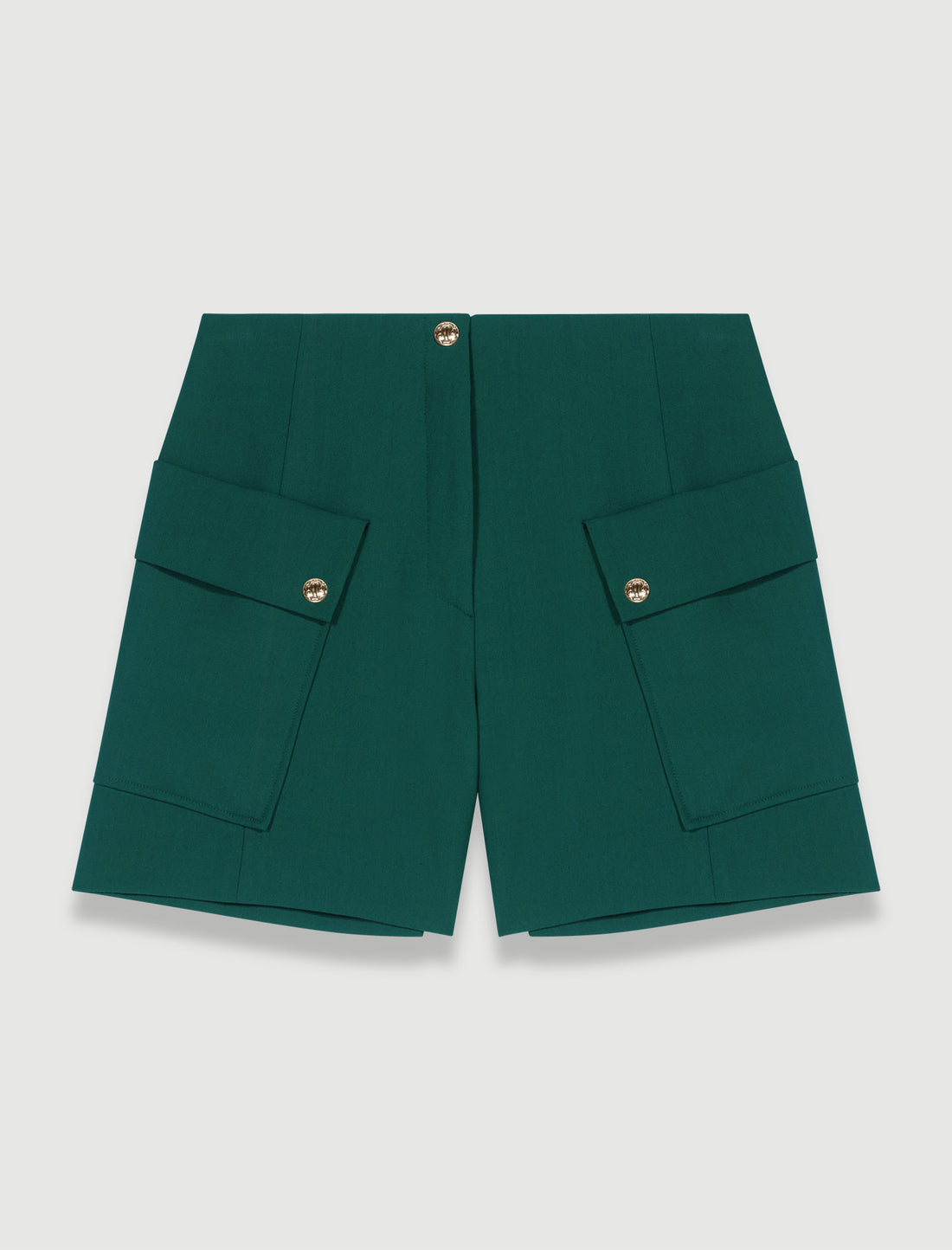 Shorts de tela con bolsillos tipo caja