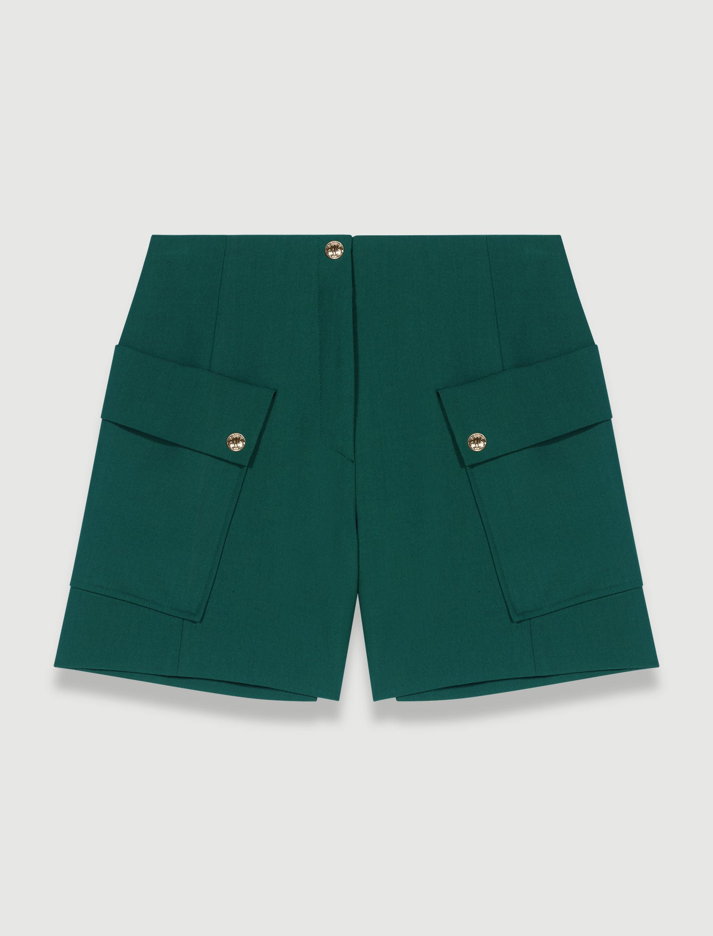 Shorts de tela con bolsillos tipo caja