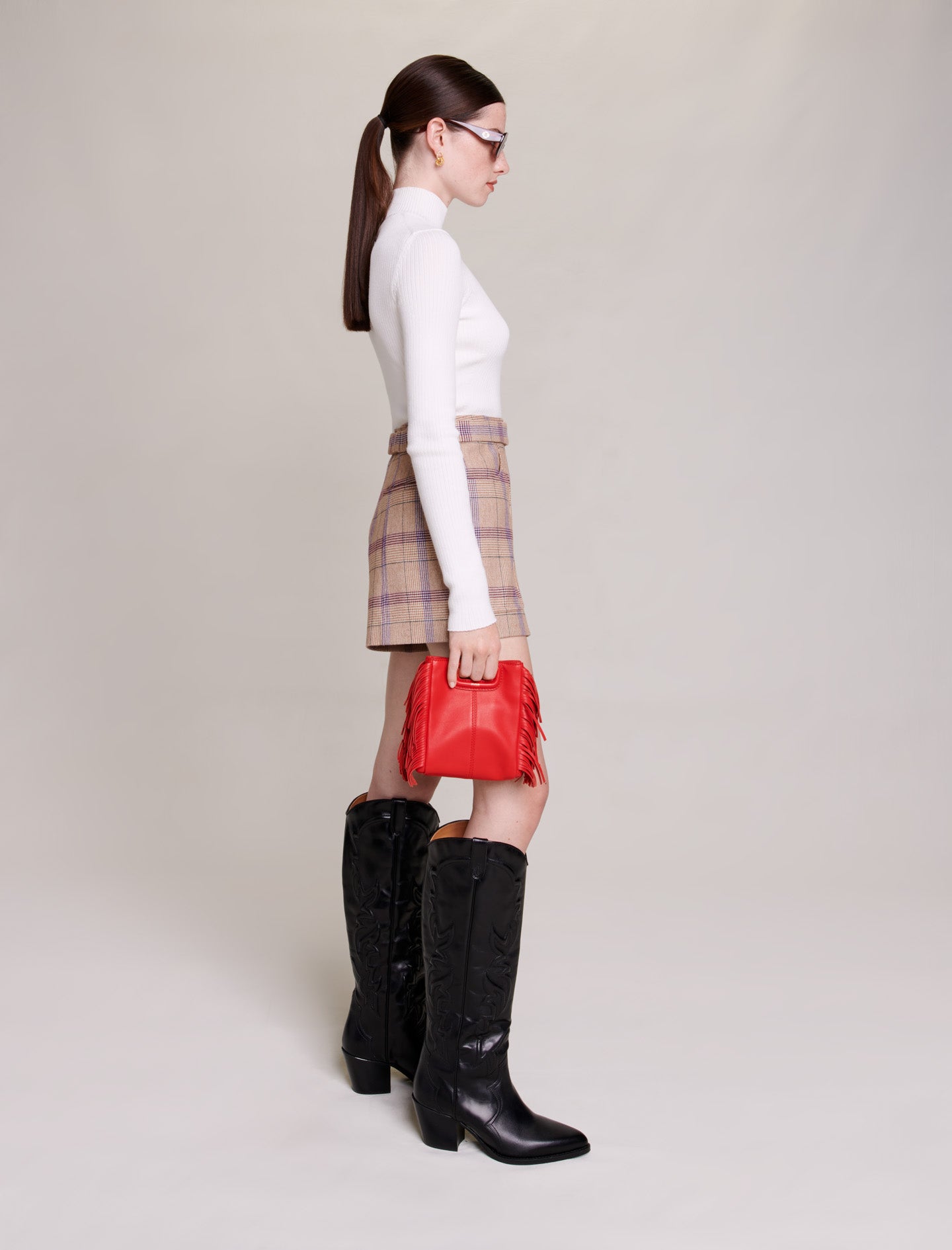 Pantalón corto estructurado