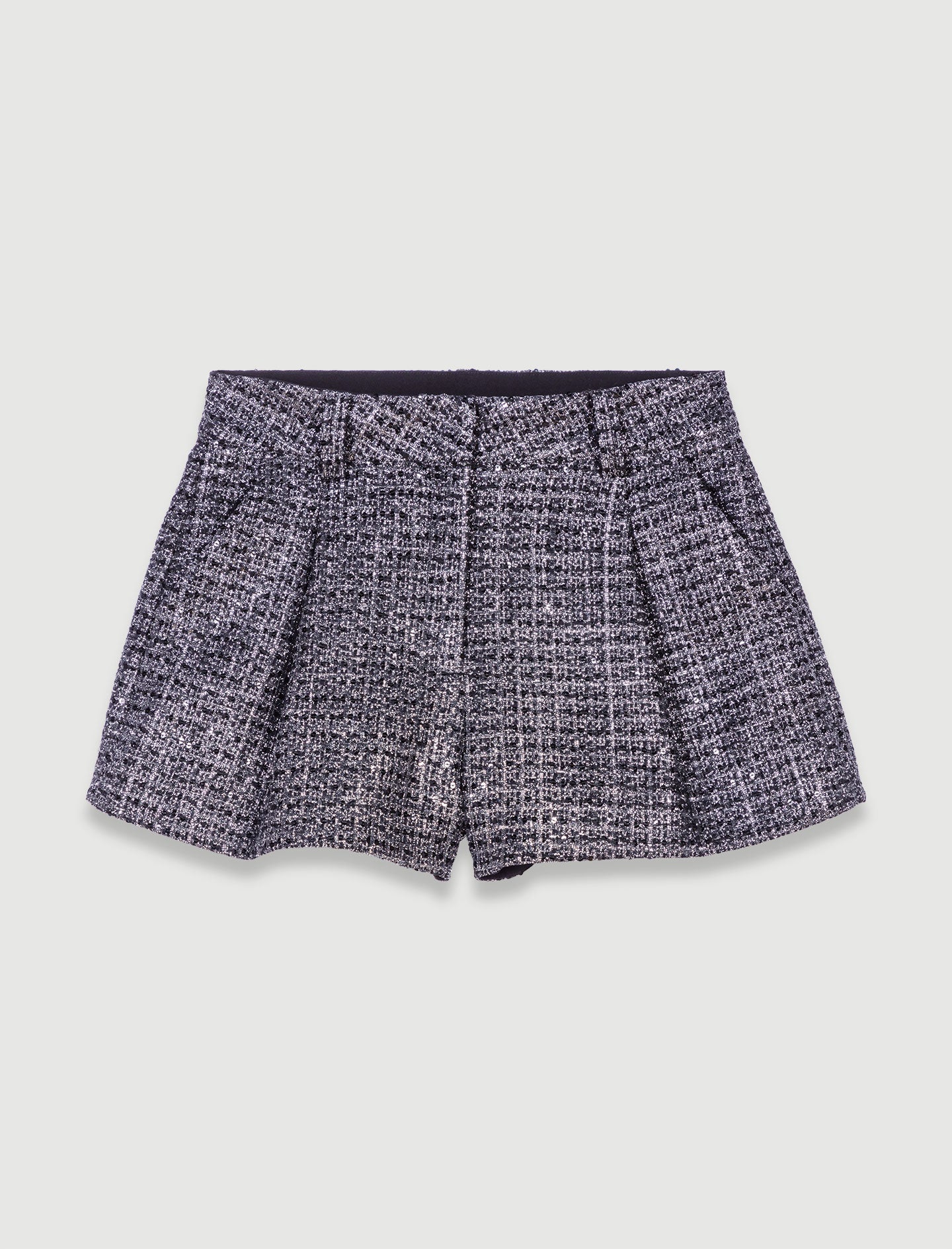 Pantalón corto de tweed