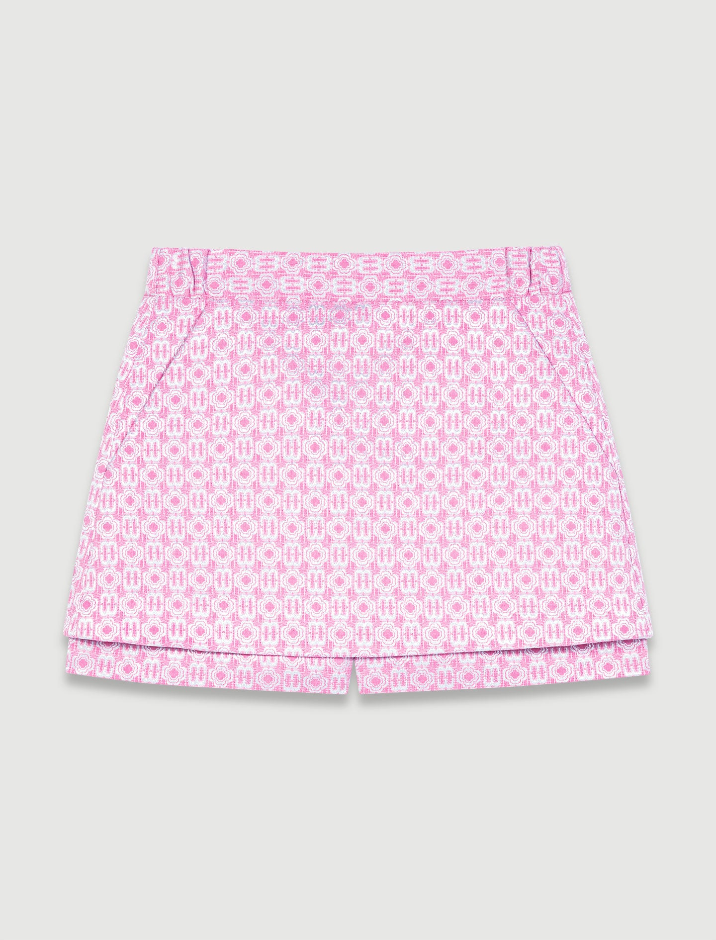 Pantalón corto falda jacquard