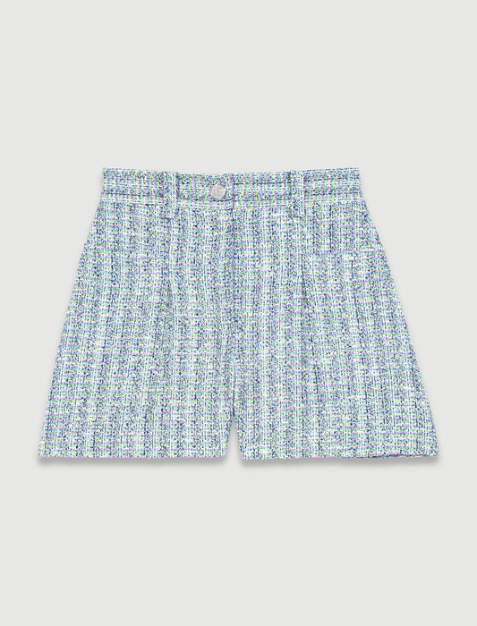 Pantalón corto de tweed