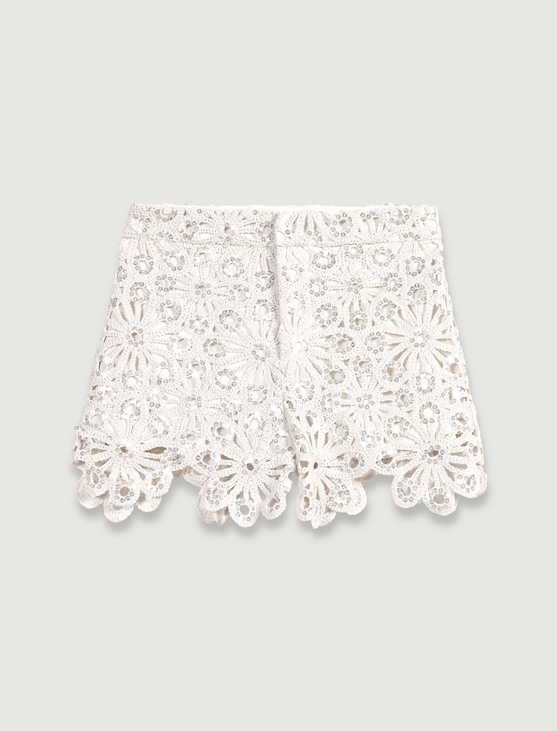 Pantalón corto de ganchillo