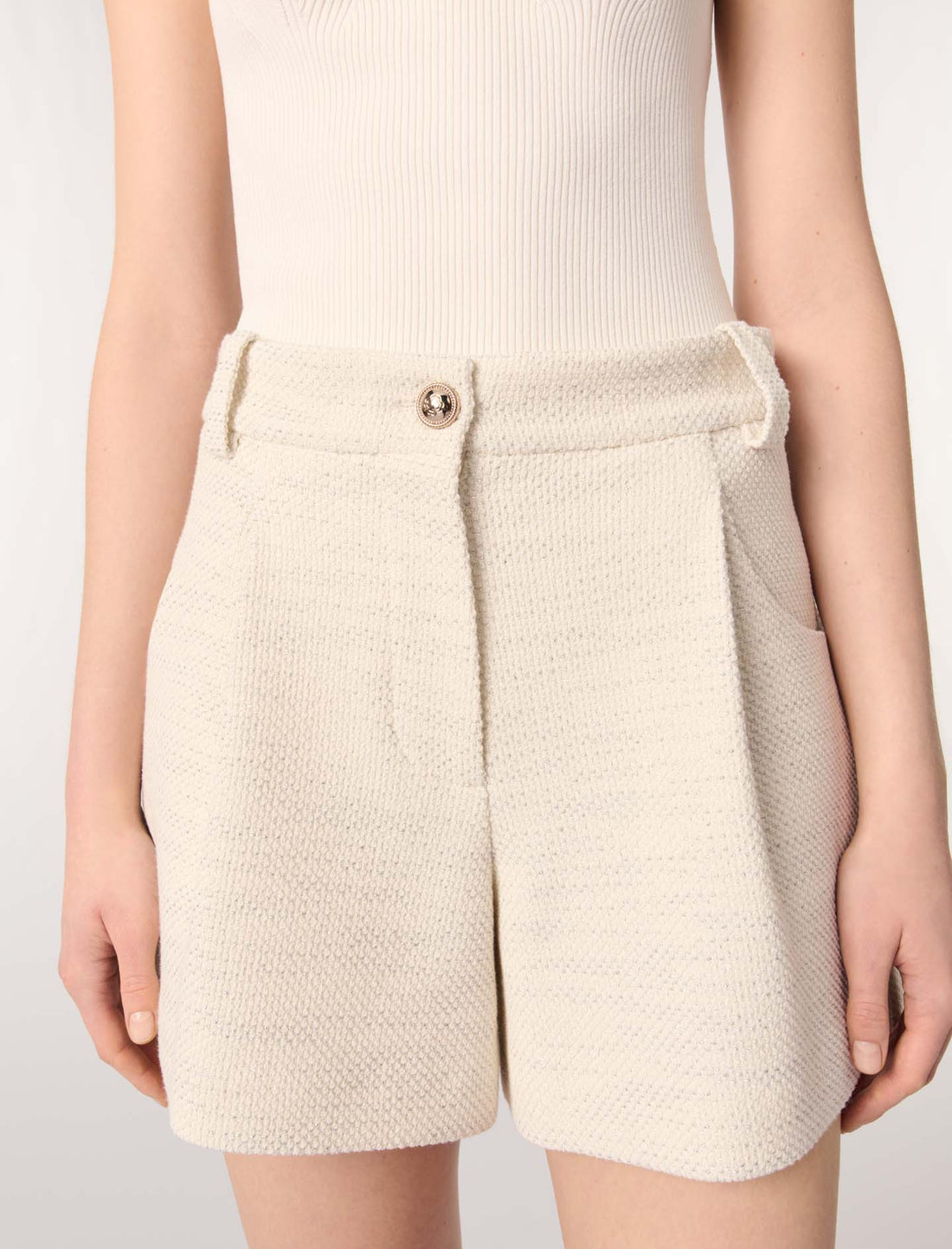 Short de tweed y lurex