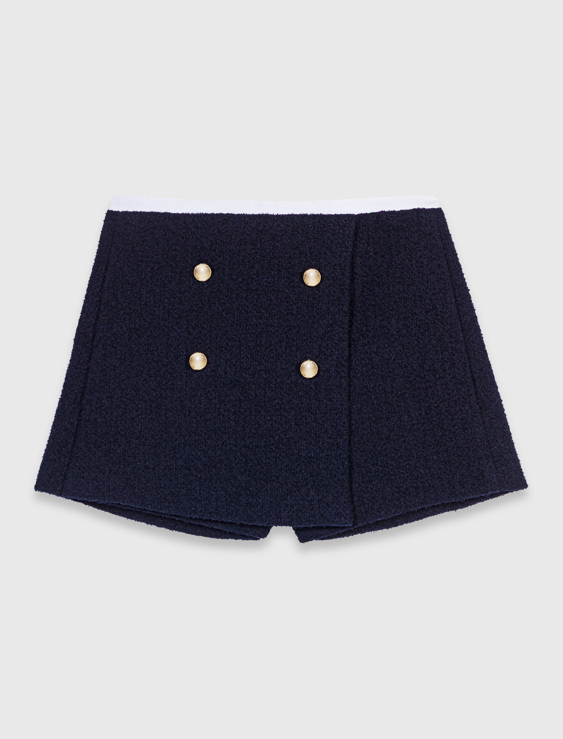 Pantalón corto de tweed