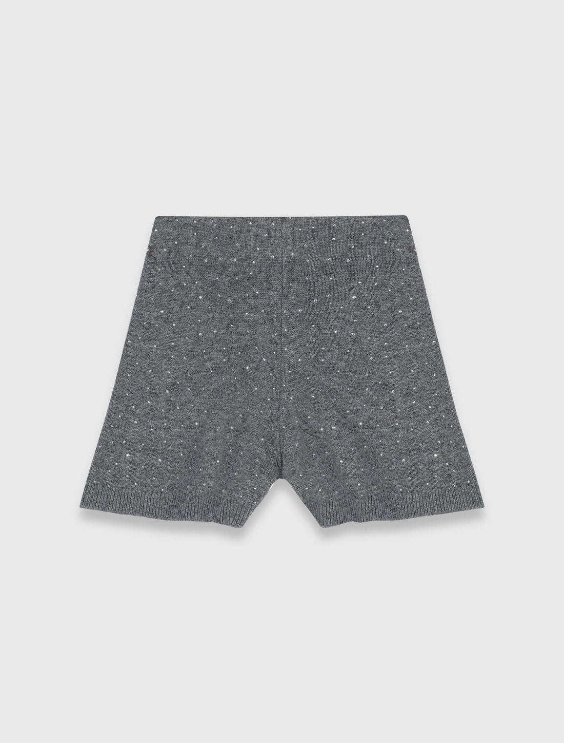 Short de punto con strass