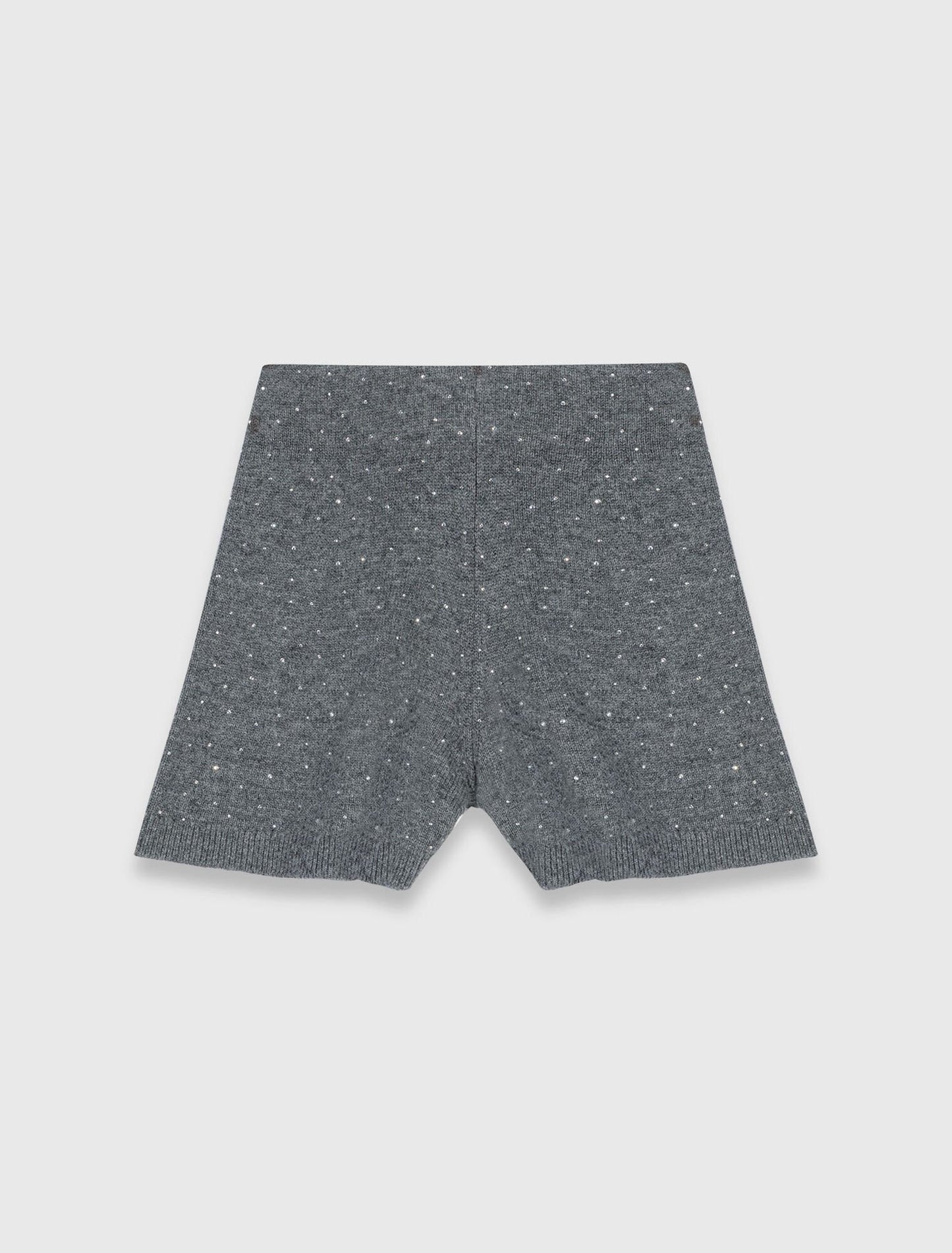 Short de punto con strass