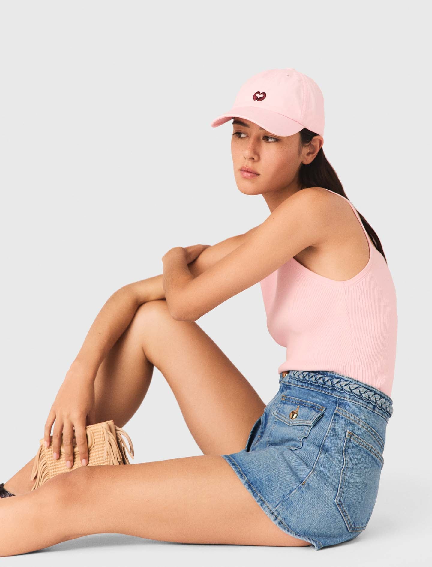 Short vaquero trenzado