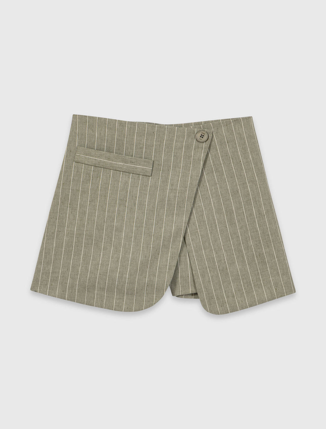 Short trampantojo de mezcla de lino