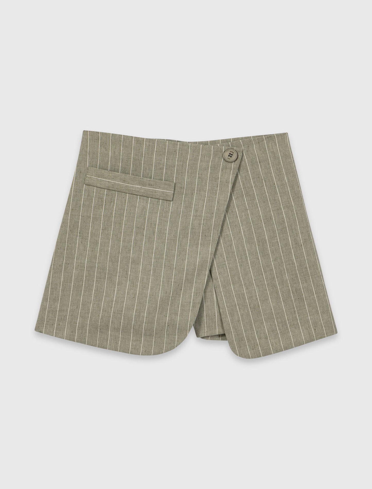 Short trampantojo de mezcla de lino